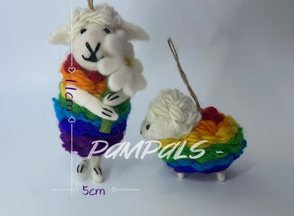 Handmade Customized Wool Felt Pendant Luna