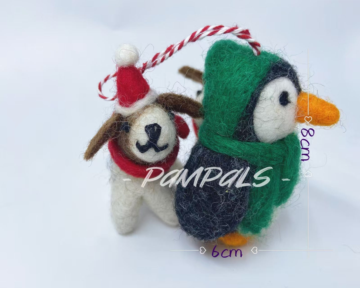 Handmade Customized Wool Felt Pendant Icy