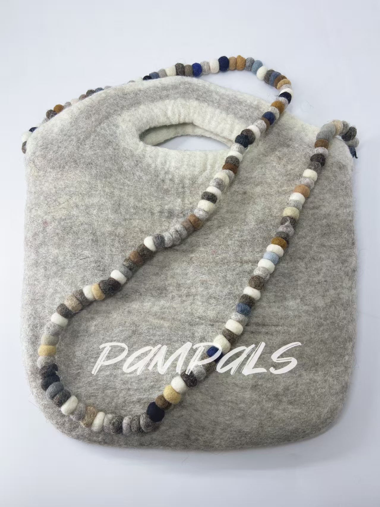 handmade wool felt messenger bag