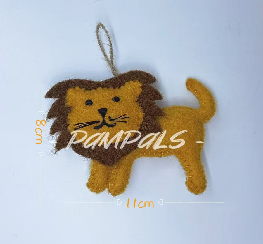 Handmade Customized Wool Felt Pendant Leo